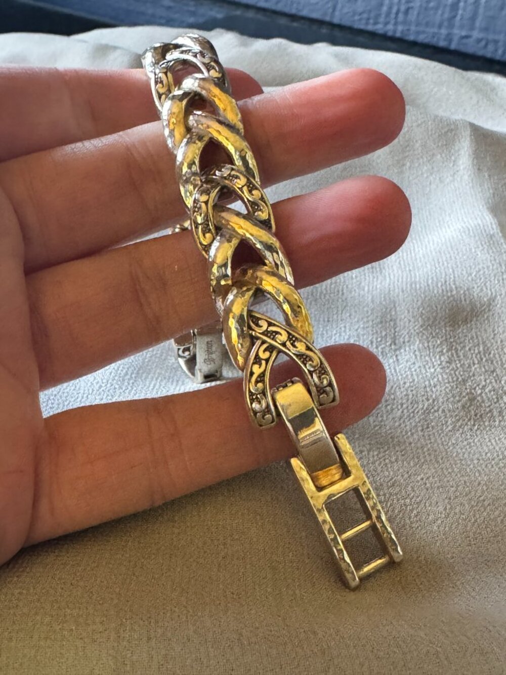 BRIGHTON Lot of 2 Silver-Tone Bracelets & Necklace - Picture 11 of 13
